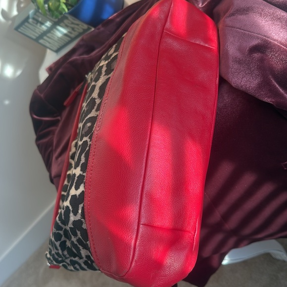 COACH bag. Pre-owned red/print - Picture 5 of 7